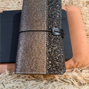 Handmade Sparkling Black Junk Journal for holidays or festivities